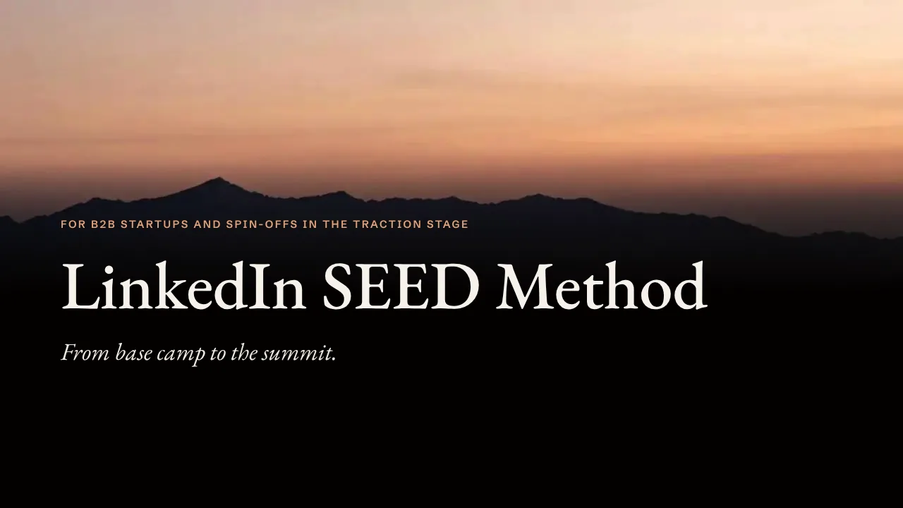 Cover of the LinkedIn SEED Method video